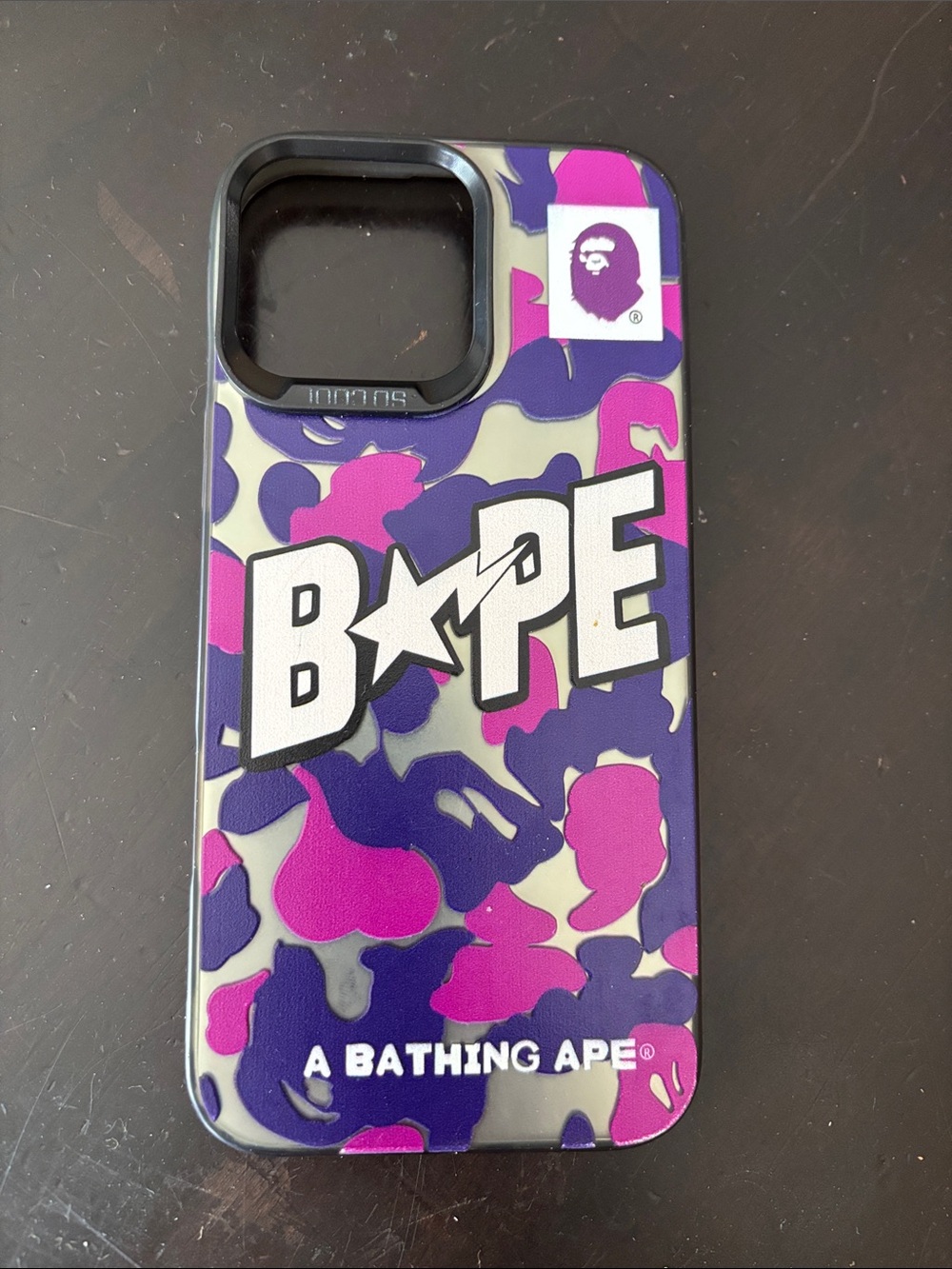 BAPE Purple & Pink Camo Phone Case by A Bathing Ape